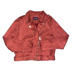 Vigoss faux suede moto jacket